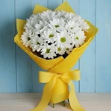 Букет Застенчивые лепестки в Первомайской Букет цветов из:  Хризантемы в Первомайской