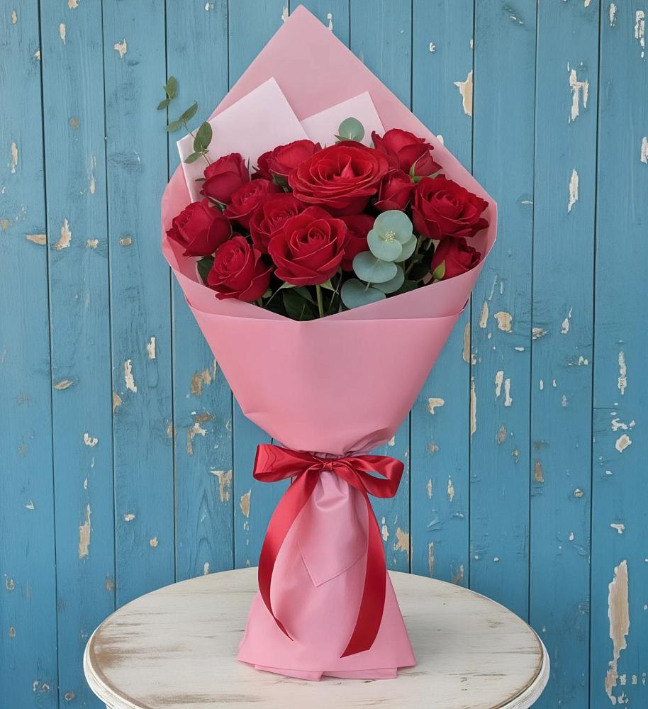Букет красный бархат в Первомайской Букет цветов из: Розы в Первомайской