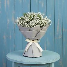 Букет Белые гипсофилы в Первомайской Букет цветов из:  Гипсофила в Первомайской