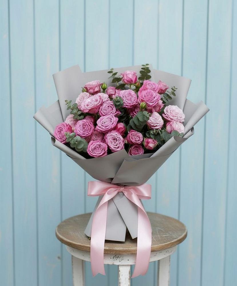 Композиция Яркий комплимент в Первомайской Букет цветов из: Розы в Первомайской