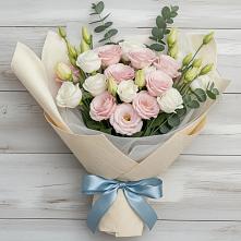 Букет шампанское в Первомайской Букет цветов из:  Лизиантусы в Первомайской