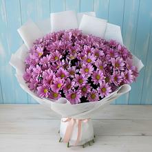 Букет сиреневая охапка в Первомайской Букет цветов из:  Хризантемы в Первомайской