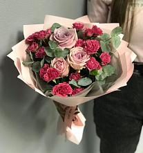 Букет восхищение #REPLACE_PRED# Первомайской Букет цветов из:  Гвоздики и Розы #REPLACE_PRED# Первомайской