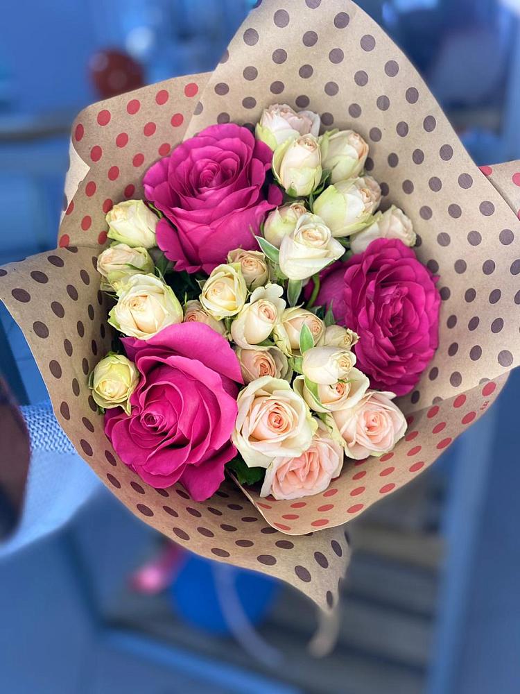 Букет ласковый взгляд в Первомайской Букет цветов из: Розы в Первомайской