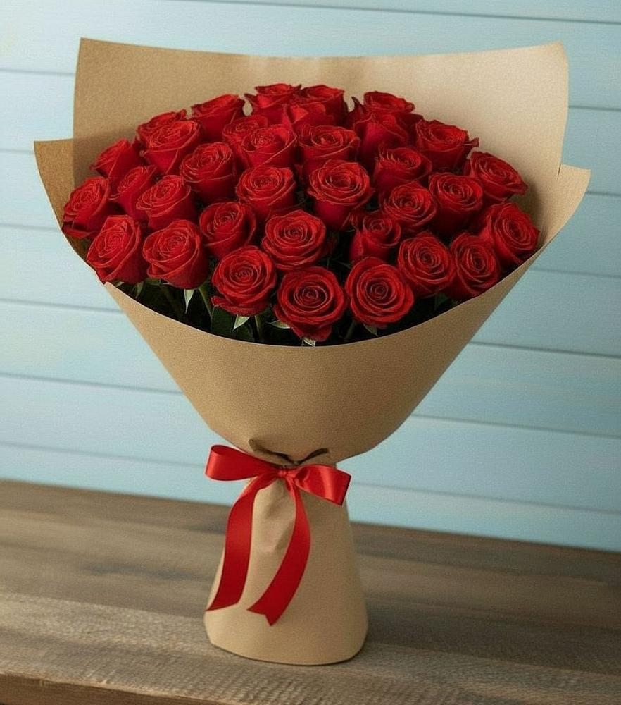 Красные розы Милано в Первомайской Букет Красные розы Милано в Первомайской