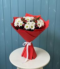 Букет ягоды на снегу в Первомайской Букет цветов из:  Хризантемы в Первомайской