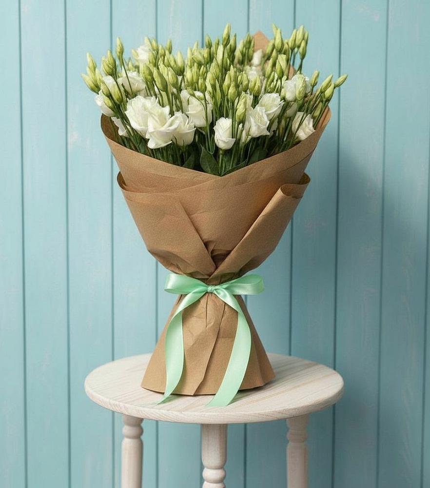 Букет Утренняя Свежесть в Первомайской Букет цветов из: Лизиантусы в Первомайской