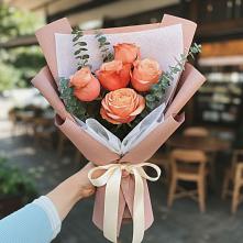 Букет персиковый аромат в Первомайской Букет цветов из:  Розы в Первомайской