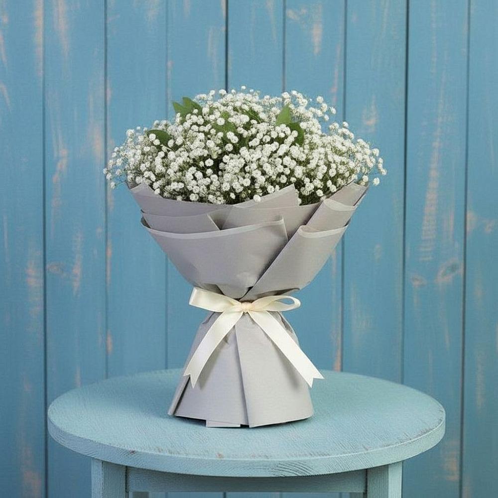 Букет Белые гипсофилы в Первомайской Букет цветов из: Гипсофила в Первомайской