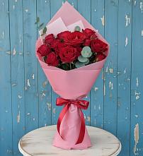 Букет красный бархат в Первомайской Букет цветов из:  Розы в Первомайской