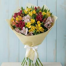 Букет Летние краски в Первомайской Букет цветов из:  Альстромерии в Первомайской