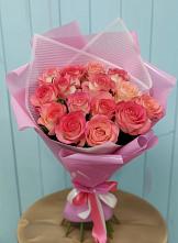 15 Розовых роз Равель в Первомайской Букет 15 Розовых роз Равель в Первомайской