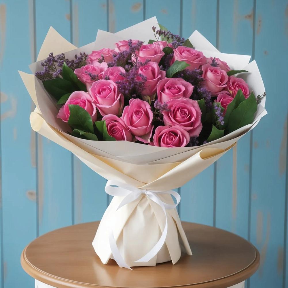 Букет счастливые мгновения в Первомайской Букет цветов из: Розы в Первомайской