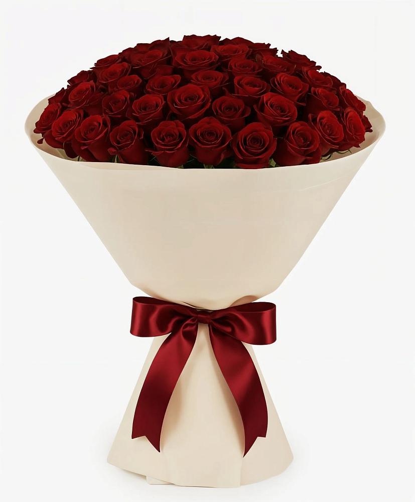 101 Бордовая роза Блэк Бакарра в Первомайской Букет 101 Бордовая роза Блэк Бакарра в Первомайской