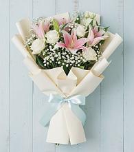 Букет Лилии в Первомайской Букет цветов из:  Лилии в Первомайской