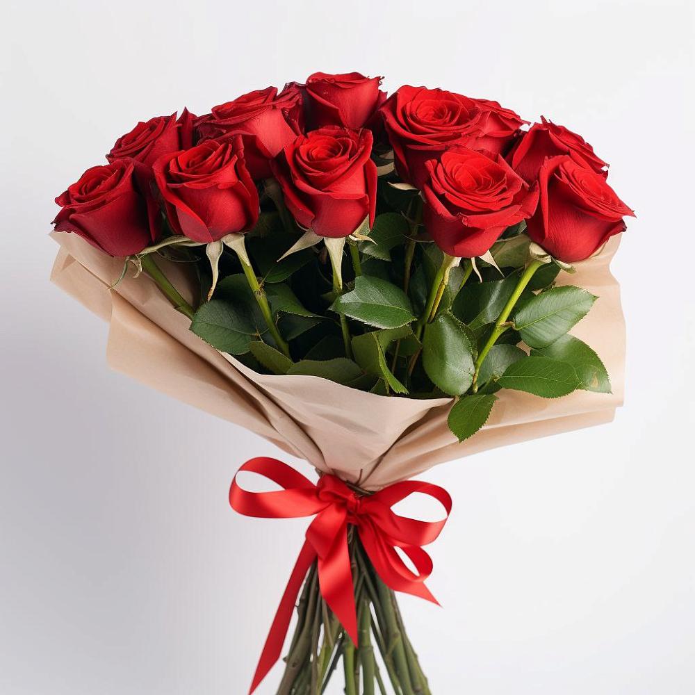 11 Красных роз Эдлесс Лав в Первомайской Букет 11 Красных роз Эдлесс Лав в Первомайской