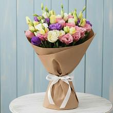 Букет Цветная эустома в Первомайской Букет цветов из:  Лизиантусы в Первомайской